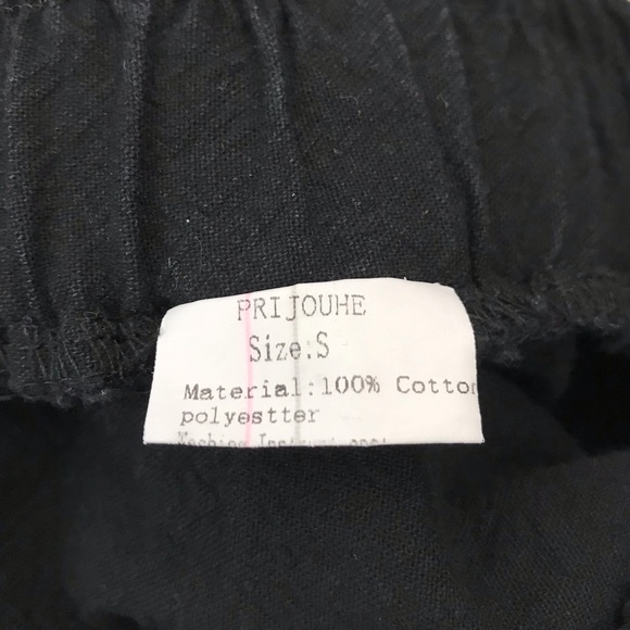 PRIJOUHE Men’s Black Jogger Low Crotch Harem Hip Hop Pants Size Small - Picture 9 of 10